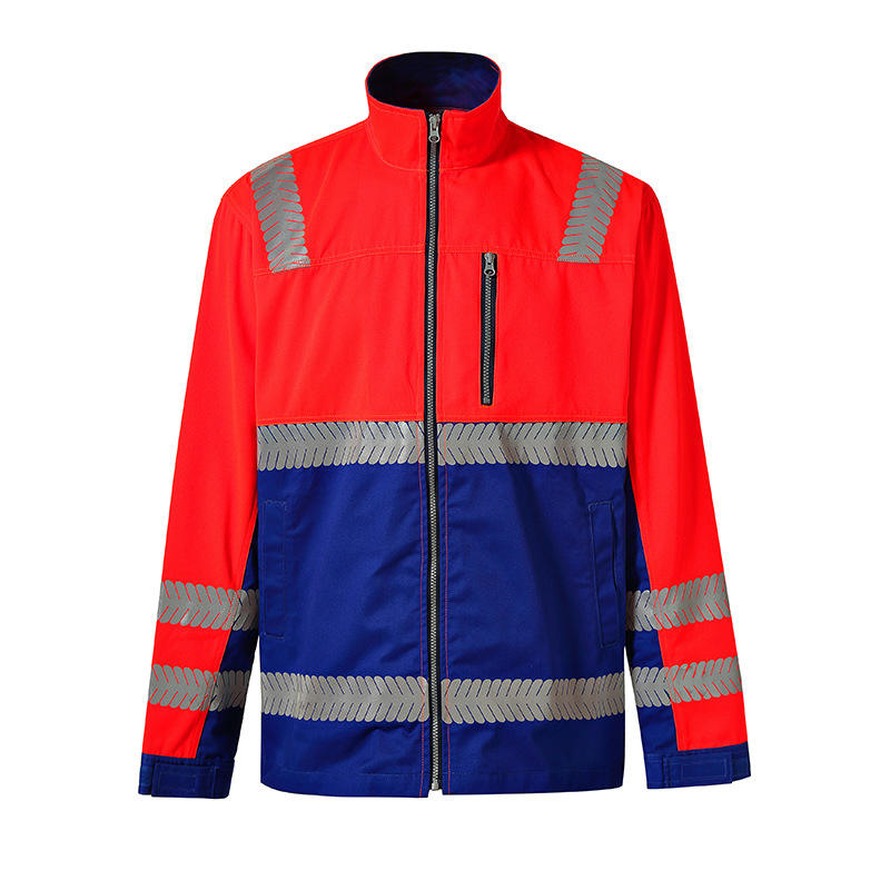 Hestic Sports Wear Construction Reflective Clothes Safety Reflective Jacket High Visibility Workwear Safety Workers Bomber Waterproof Jacket
